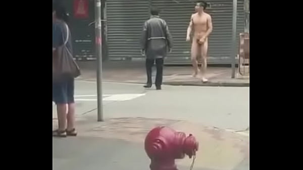 nude guy walking in public