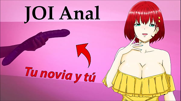 Anime JOI, tu pareja tiene un consolador para usar contigo.  