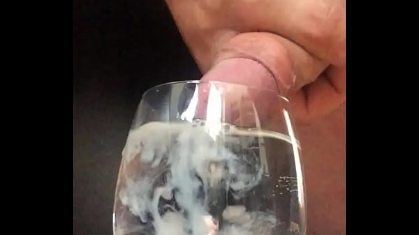 cum glass water.MOV