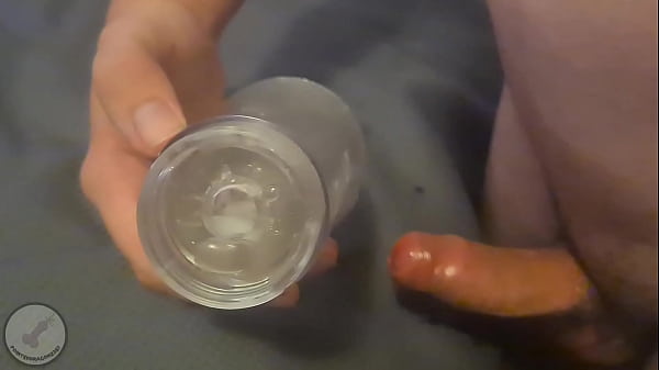 Creampied my tight fleshlight with a thick load of cum