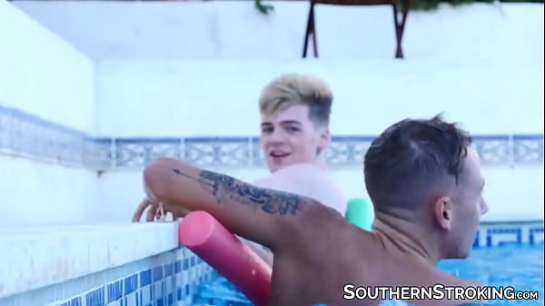 Cute twinks barebacking after rimming  