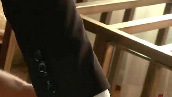 Babe gets tied up and has rough sex