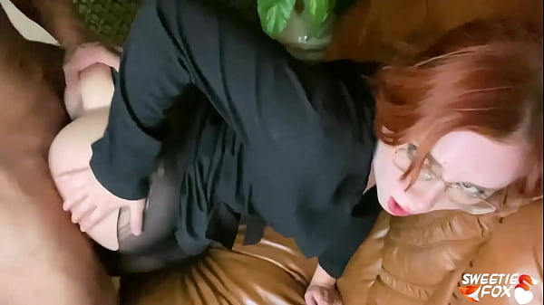 Redhead Blowjob Cock and Hard Pussy Fuck - Cum on Face 