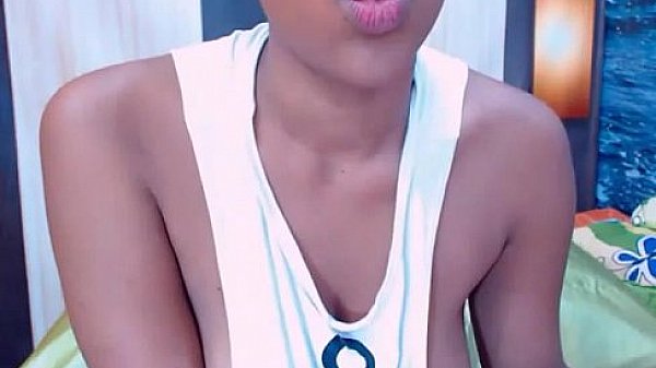 Busty ebony spreads her big booty cheeks