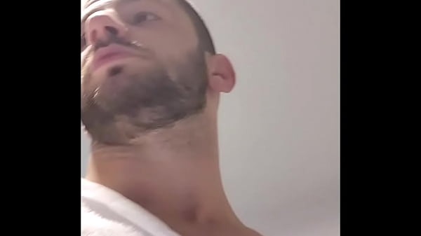 hotel room big dick uncut guy in robe veing verbal and cocky