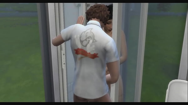 GOSTOSA BATENDO UMA NA BANHEIRA - TS4  