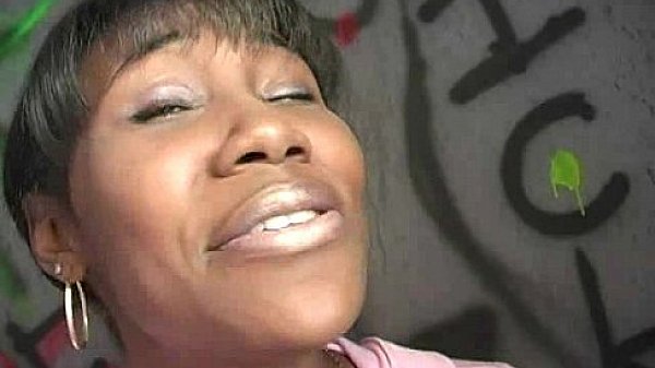 Black girl initiated in the art of gloryhole blowjob 20