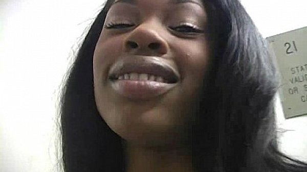 Ebony Slut Fucks A White Gloryhole Cock In Her First Interracial Scene 24