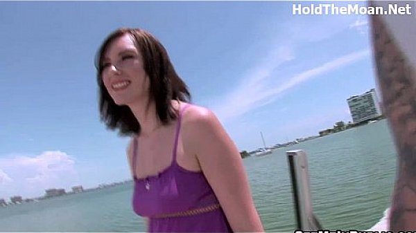 Hot babe flashes her assets outdoor public for money