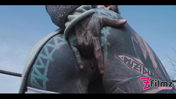 Tattoo Couple caught while wild ANAL public sex on a ruine