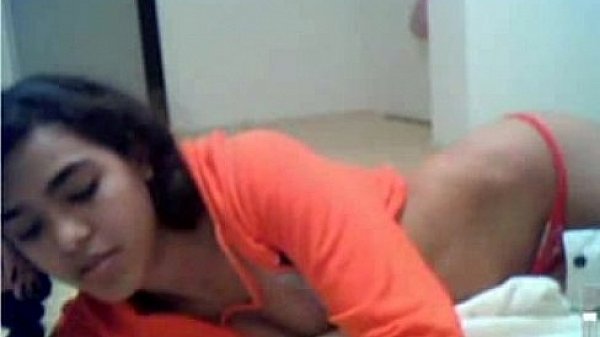 Innocent Latina girl teasing