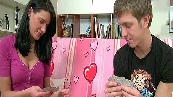 Man undresses his beautiful GF