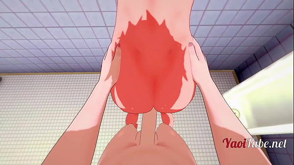Naruto Yaoi - Naruto & Sasuke Sex in School's Toilet 2/2