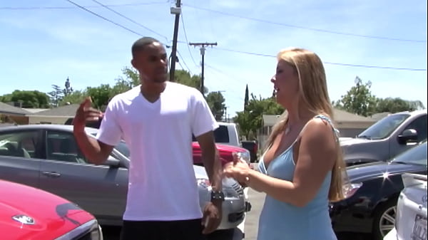 Your horny stepmom with big tits tempts a black cock  