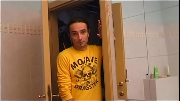 Milf spied in the bathroom and banged by dirty