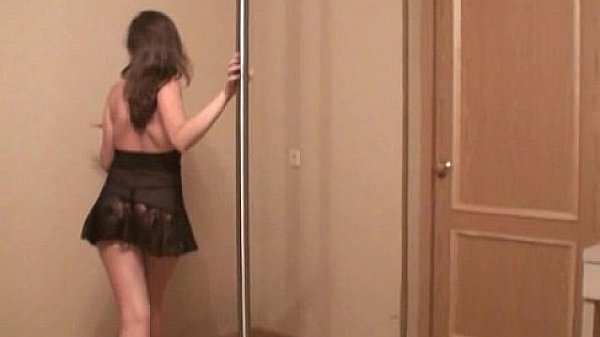 Pole dancer strips for the camera