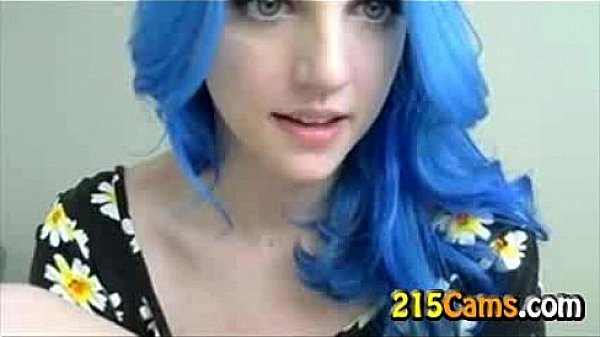 Blue Haired Girl Flowers Plays with Tits Free Porn Camsex Livesex