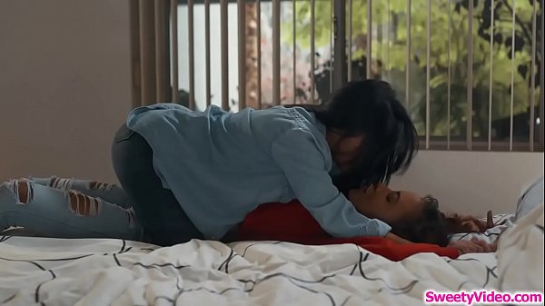 Hot ebony babe facesitting her bratty asian stepsis 