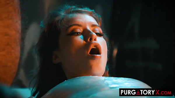 Skinny brunette has all of her fuck holes used by two tattooed men 