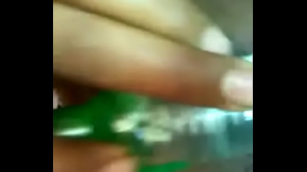 Desi bhabhi oil bottle in pussy  