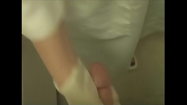 Naughty nurse gives patient a handjob