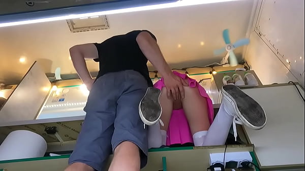 Very naughty boss is touching his attractive hostess cunt as she is talking to the guest