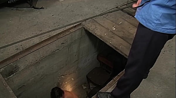 She's his property, so he can do what ever he wants with his sex slave.  So he fucks her mouth deeply in her tight ropes.