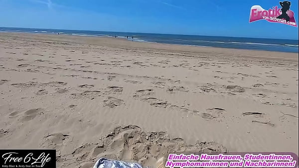 Deutsche blondine fickt  outdoor am Strand und l&auml;sst sich besamen 