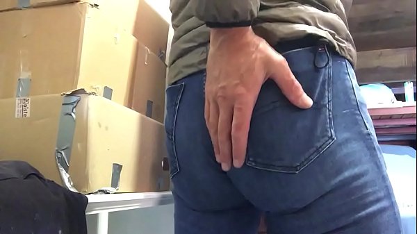 Jerking in jeans  