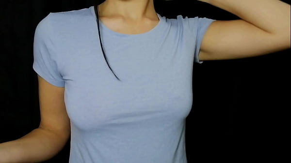 She decided to play with her nipples on the break  