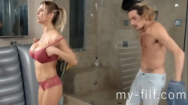 Milf loves bathroom sex