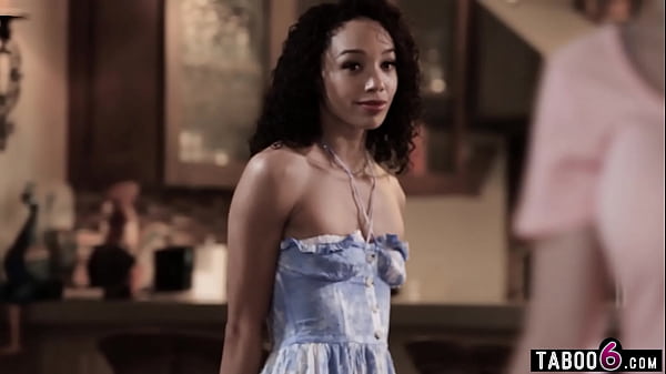 ebony teen alexis tae just turned 18 and had to move in with her stepaunt  