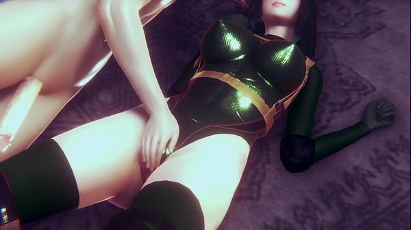 Tsuyu Asui (a.k.a. Froppy) from anime my hero academia hardcore fingering and kissing to climax orgasm with pussy  squirt