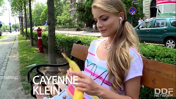 Tourist chick gets picked up and Fucked Deep after eating a Banana