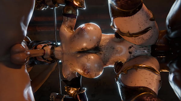 Ivy mamando y vaciando los test&iacute;culos de sus prisioneros