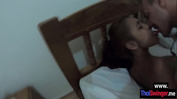 Sexy Thai babe swallowed big dick and enjoyed rough sex  