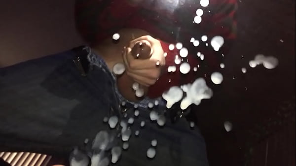 Girthy Stud Cums On Mirror