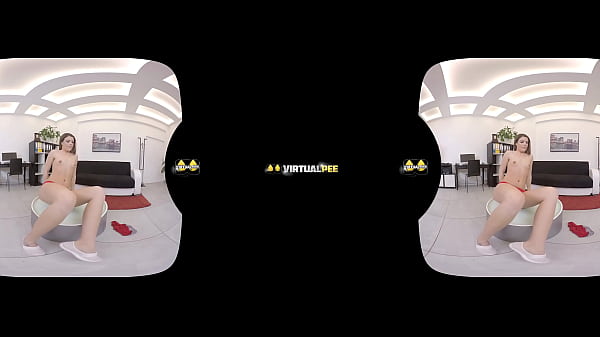 Vany Ully fingers her pee drenched pussy in this virtual reality scene