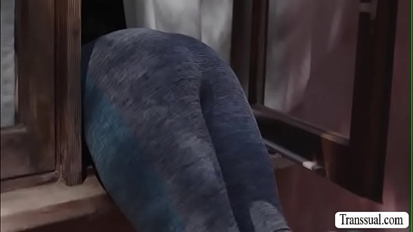 Sexy Tbabe and her blonde bestfriend are taking a jogg together.After that,her friend got stuck in the window.Instead of helping her she just watch and she then licks the pussy of her bestfriend.Next,is,she then fucks her bestfriend wet pussy.