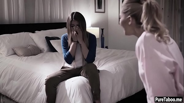 Gay girl rough smashed in a threesome sex with a