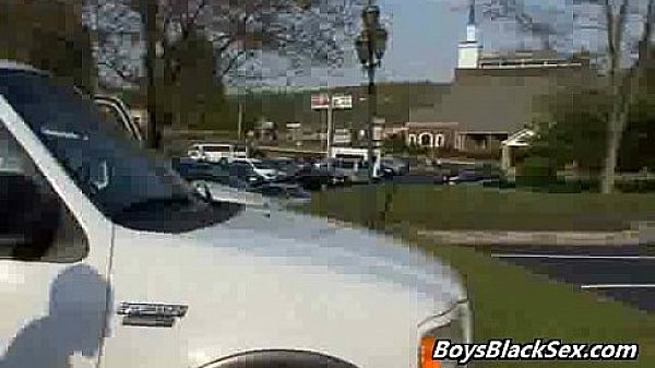 BlacksOnBoys - Interracial Bareback Hardcore Gay Fuck Video 15