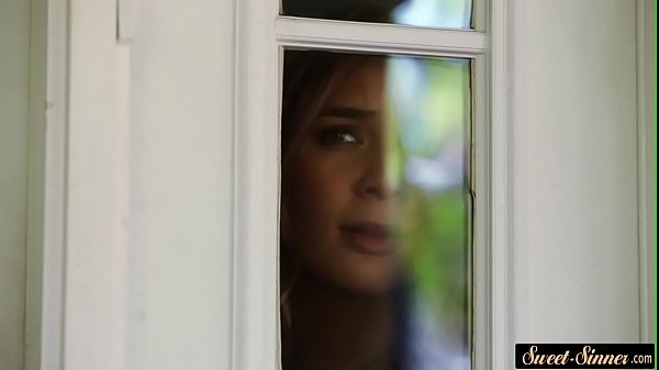 Cock loving teen banged from behind outdoors