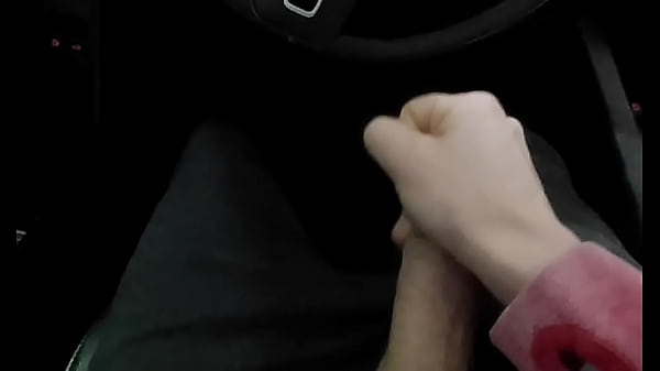 Cum hard in my car  