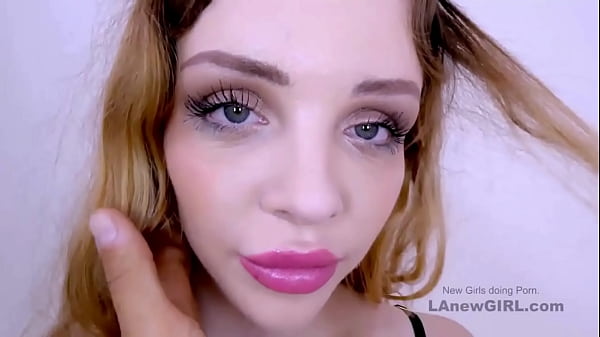 Blonde bombshell with a smile got seduced by the producer  