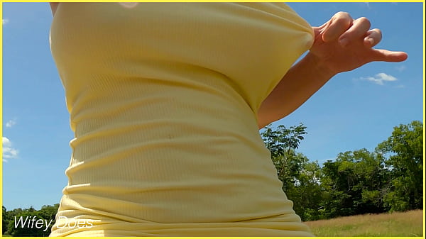 MILF exposes her pussy in a bike ride dare