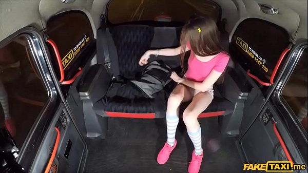 Slim student craves cabbies cock for a free taxi ride