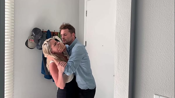 Blonde Curvy Milf Gets Surprised by Coworker and Roughly Fucked