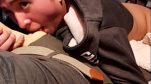 Disabled Guy Gives his Homemade Sex Doll a Blowjob 