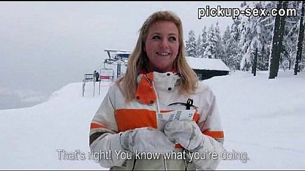 Nathaly Teges flashes her tits in public and fucked for money 