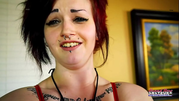 Inked Brunette Coed Marci Masturbates And Rubs Her Tits With A Sex Toy!